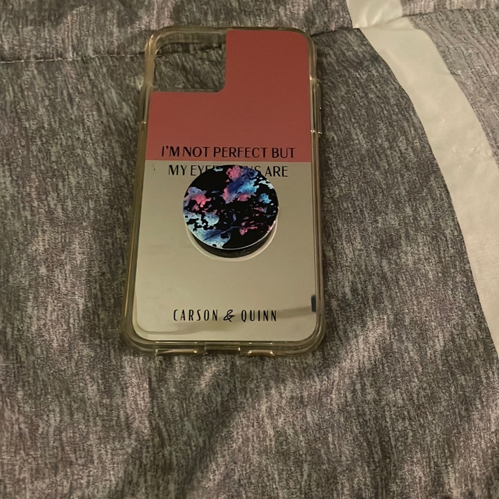 iPhone 11 pro max phone case with pop socket